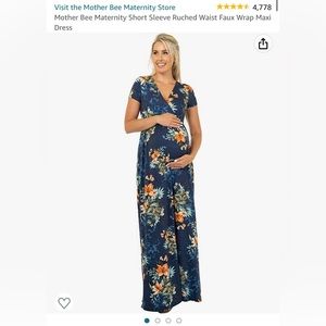 Mother Bee maternity maxi dress (M)